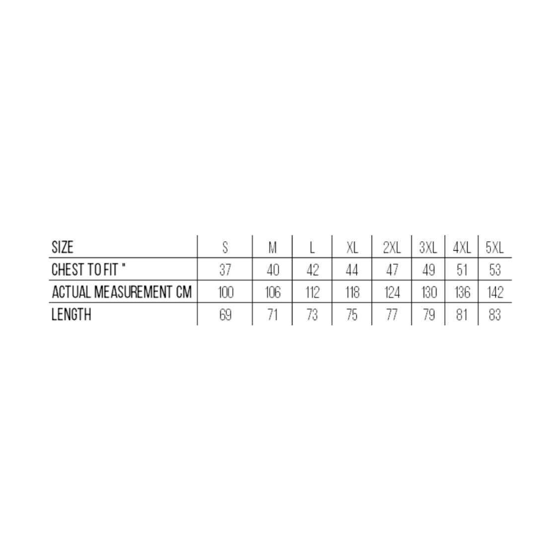 Bristol Staff - Performance - Classic Fit Cotton Polo - Men's Fit - Size Guide
